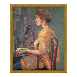 Mid 20th Century Dancers in Artist's Studio, Moses Soyer For Sale