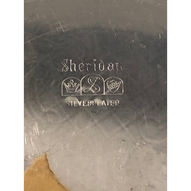 1940s Sheridan Silverplate Wine Coaster / Small Tray For Sale - Image 10 of 10