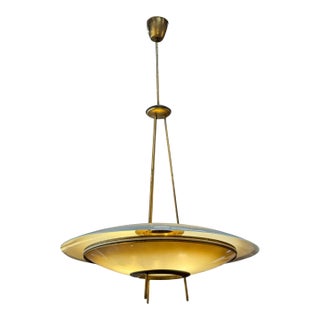 Pietro Chiesa by Fontana Arte Chandelier 1950s For Sale