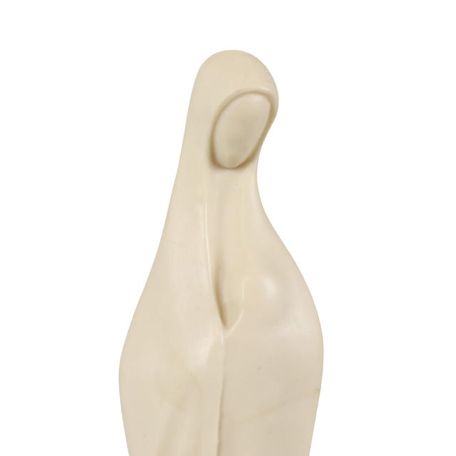 Plastic Art Deco Italian Statue of Mary with Child from Faro For Sale - Image 7 of 14