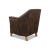 Eclectic Modern Leather Armchair For Sale - Image 4 of 11