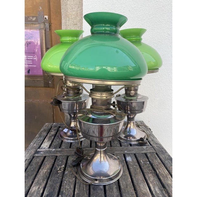 Lime Vintage Aladdin Model 21 Table Lamp, 1960s For Sale - Image 8 of 15