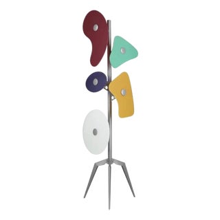 Orbital Floor Lamp in Colored Glass by Ferruccio Laviani for Forscarini, 1980s For Sale