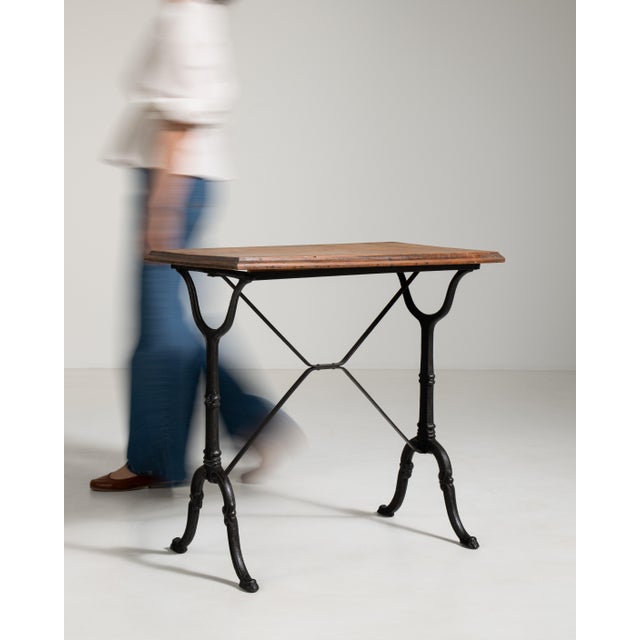 French Cast Iron Bistro Table, Antique, France, 20th Century For Sale - Image 3 of 13