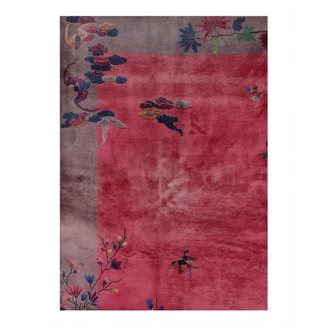 Chinese Deco Rug, Origin: China, Circa: Early 20th Century – Here is an exciting and appealing antique Oriental carpet –...