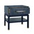 Not Yet Made - Made To Order Matthew Izzo Home Estelle Navy Blue Burl Wood Side Table For Sale - Image 5 of 7
