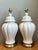 Vintage Crackle Glaze Ceramic Table Lamps - Pair For Sale - Image 11 of 12