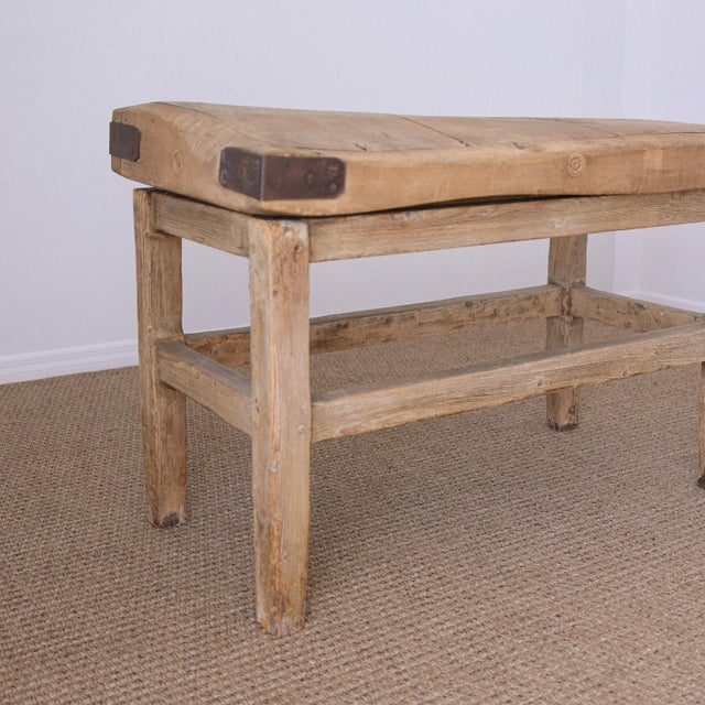 19th Century Industrial English Butcher Block Table For Sale In Orlando - Image 6 of 9
