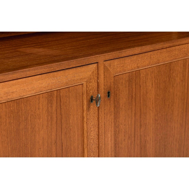 Pair Mid-Century Swedish Modern Teak Bookcase Cabinets, 1960s For Sale - Image 15 of 18