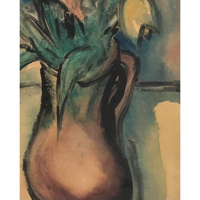 Reiner, Bouquet en vase, Oil on Cardboard, Framed For Sale - Image 4 of 9