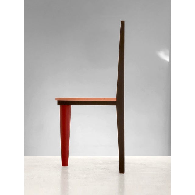 Postmodern Vintage French Sculptural Chair, 1980s For Sale - Image 3 of 11