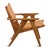 Teak frame arm chair with sepia toned leather seat and back. Designed for lounging with clean lines and style. Weighs...