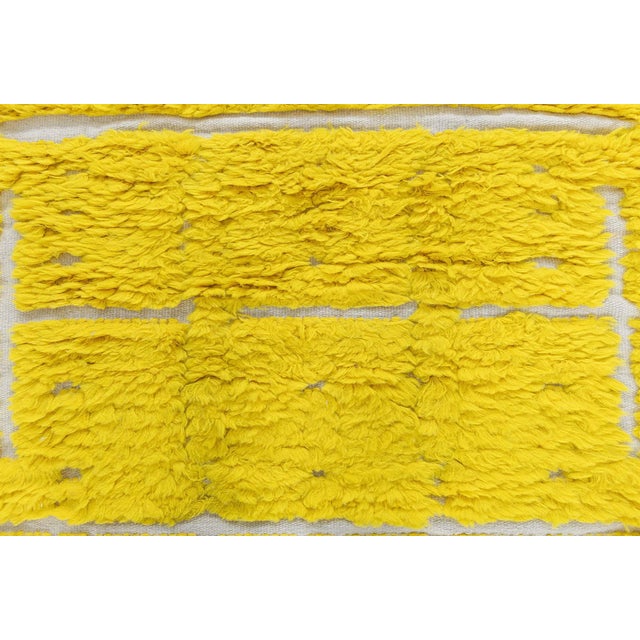 Radiant Modern Tulu Wool Rug from India by Doris Leslie Blau Size: 3'6" × 6'6" (106 × 198 cm) An exuberant celebration of...