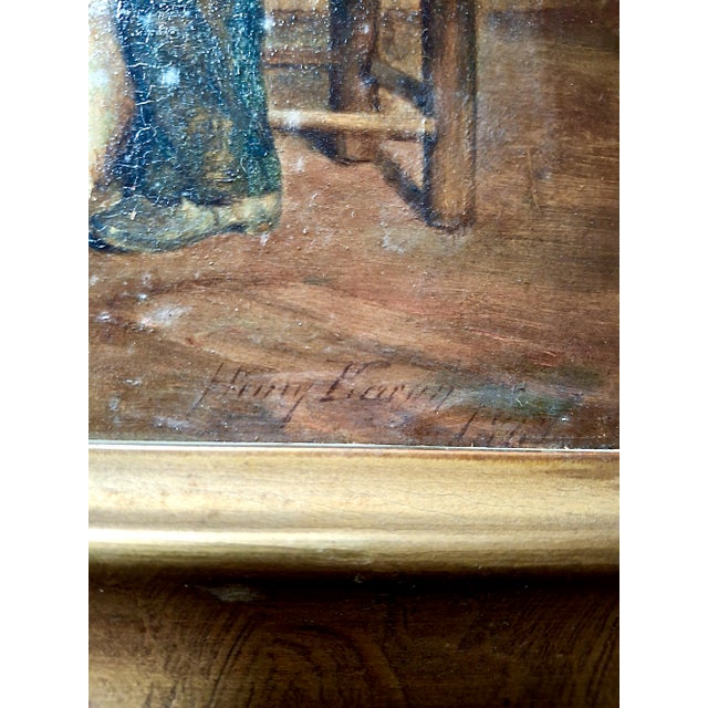 American “Boy With Cat” by Henry Bacon For Sale - Image 3 of 6