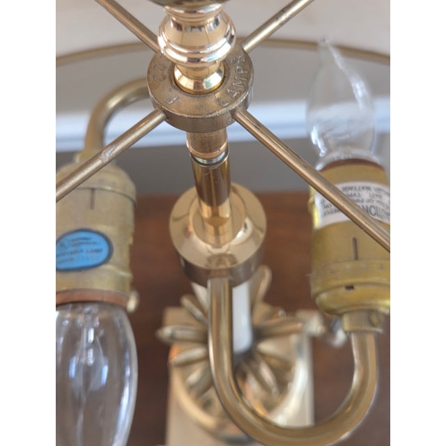 Vintage Brass Pineapple Table Lamp For Sale - Image 4 of 12