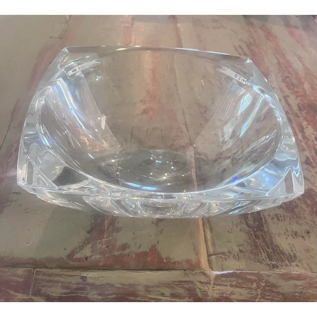 1980s Clear Heavy Glass Waterford Bowl For Sale In West Palm - Image 6 of 11