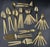 Vintage Gold Electroplate "Trocadero" Hostess & Serving Flatware- 53 Piece Collection For Sale - Image 13 of 18