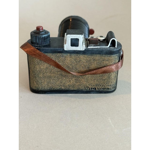 Vandor Pelzman Designs Cast Resin 35 Mm Camera Letter Card Holder Organizer Vintage For Sale - Image 12 of 13