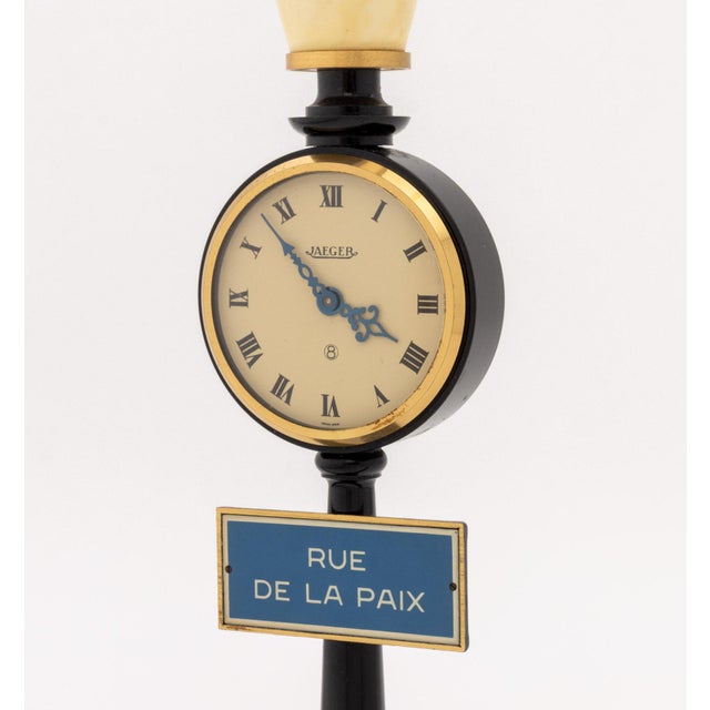 Late 20th Century Jaeger-LeCoultre Rue De La Paix Street Lamp Clock For Sale - Image 5 of 9