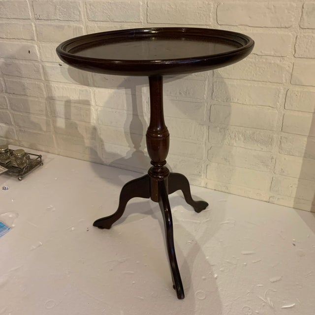 Wood Early 20th Century Mahogany Wine Table For Sale - Image 7 of 7