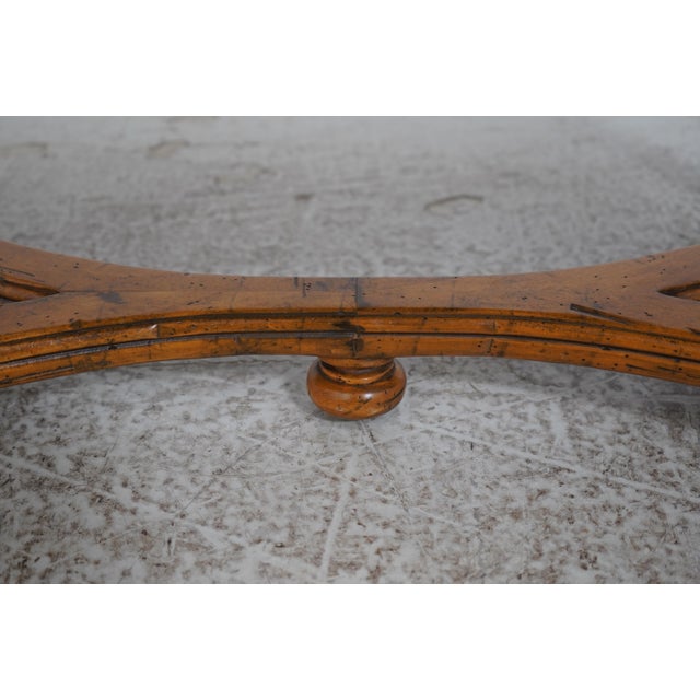Guy Chaddock Country Distressed Coffee Cocktail Table For Sale - Image 11 of 13