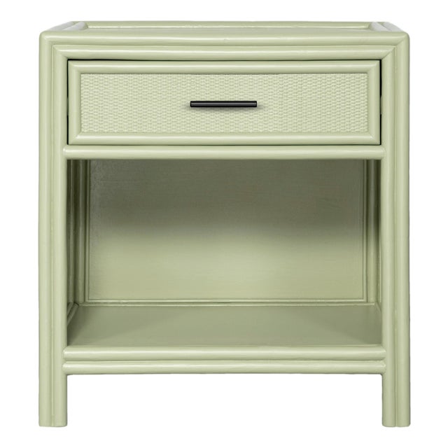 Bermuda One-Drawer Nightstand - Celery Green For Sale