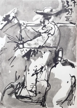 1980s "Toros y Toreros 20b" Lithograph After Pablo Picasso