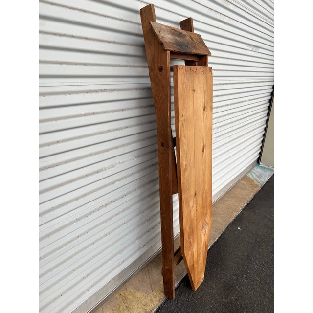 Antique Primitive Folding Ironing Board For Sale In West Palm - Image 6 of 7