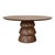 Wood Matthew Izzo Home Callum 60" Round Three Tiered Base Oak Dining Table For Sale - Image 7 of 7