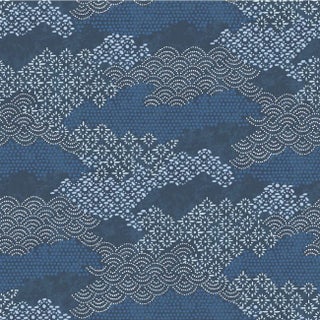 Shoal Bay Indigo Wallpaper For Sale