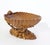 Wood Large Hand-Carved Olive Wood Clam Shell Bowl, Italy, 1930s For Sale - Image 7 of 8