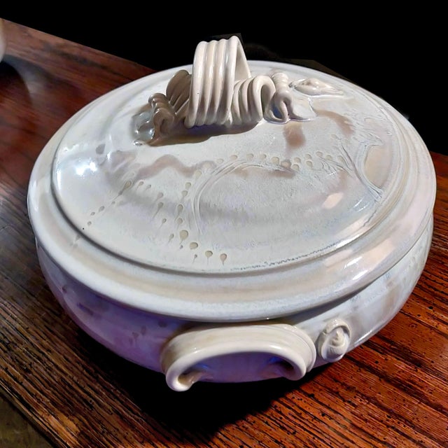 Ceramic Studio Beauceware "Oven-To-Table" Covered Casseroles Signed Garnier - a Pair For Sale - Image 7 of 12