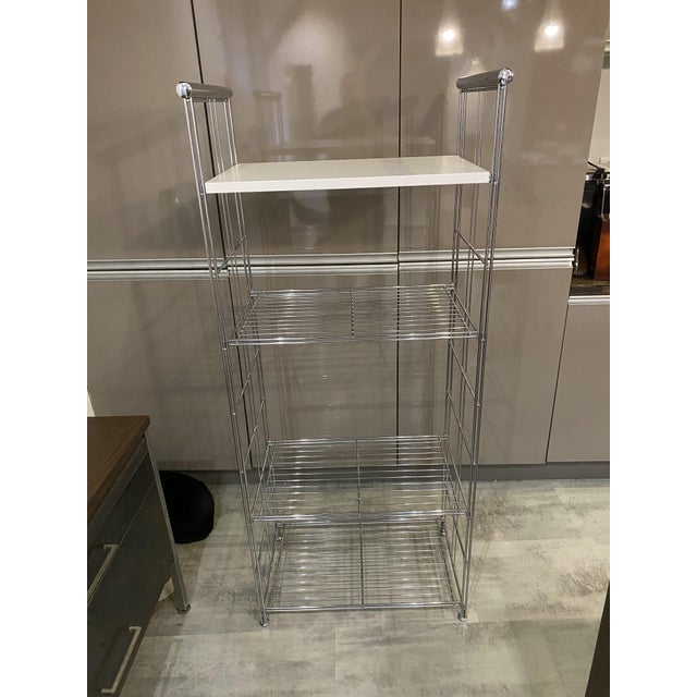 Vintage Chrome Modular Wall-Mounted Desk Unit, 1970s For Sale - Image 17 of 18