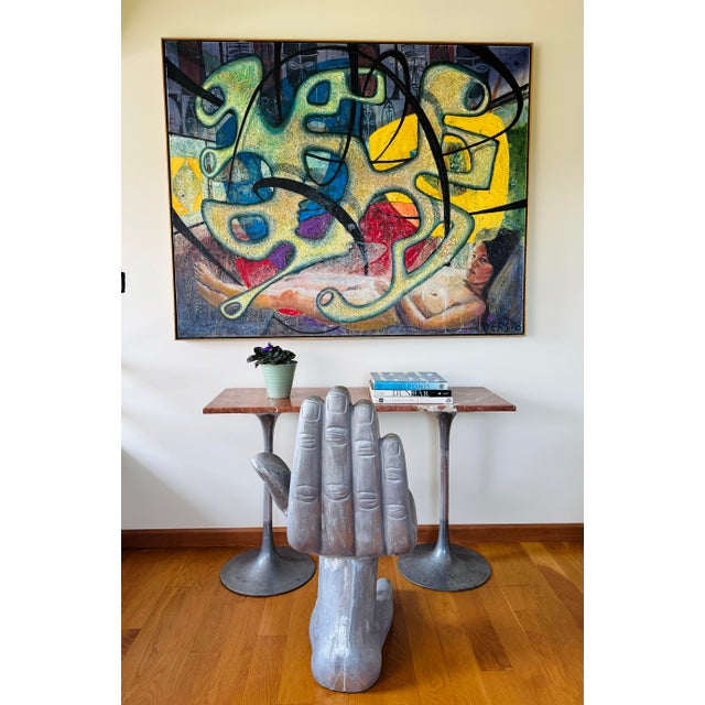 Measuring an impressive 48” x 60”, this commanding 2007 original oil on canvas titled “Special” by Chicago artist Walter...