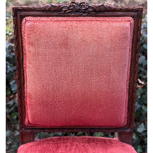 Early 20th Century Heavily Carved Accent French Regency Chair For Sale - Image 9 of 10