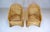 Coastal Braided Wicker Rattan Chairs After Michael Taylor Blue & White Stripes Upholstery For Sale - Image 13 of 13