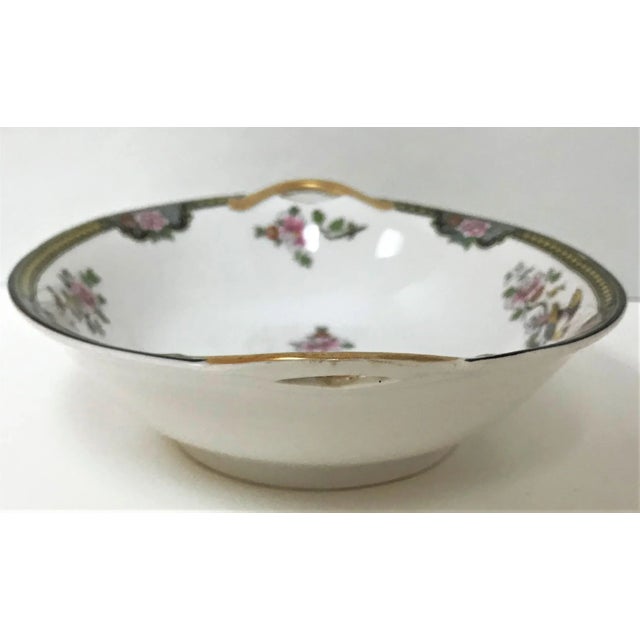 Noritake Japanese Noritake Porcelain Serving Bowl in "Pheasant" Pattern Circa 1920's For Sale - Image 4 of 10