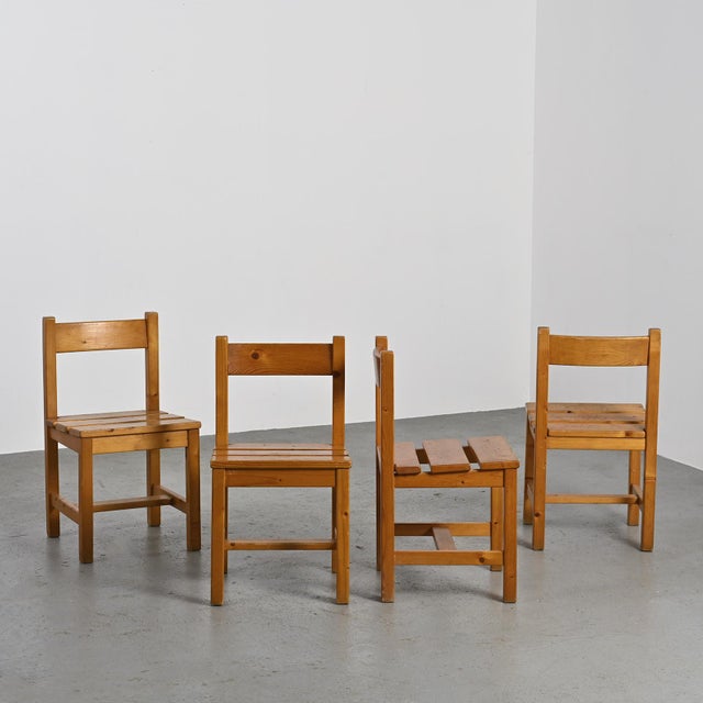 Chairs by Maison Regain for Les Arcs, 1970, Set of 4 For Sale - Image 10 of 10