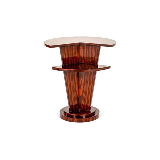 Art Deco Indian Rosewood Side Tables or Nightstands, Set of 2 For Sale - Image 7 of 14