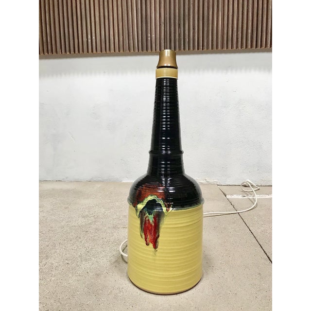 Large Glazed Ceramic Table Lamp by Bjørn Wiinblad for Rosenthal, 1960s For Sale - Image 15 of 18