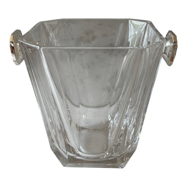 Vintage Colle Crisallerie Crystal Champagne Bucket Made in Italy For Sale