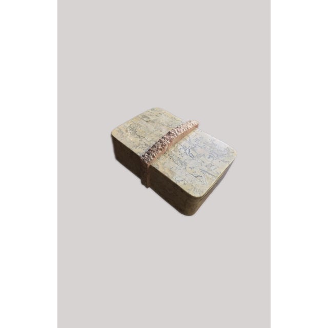 Maitland - Smith Maitland-Smith Tessellated Stone Box For Sale - Image 4 of 8