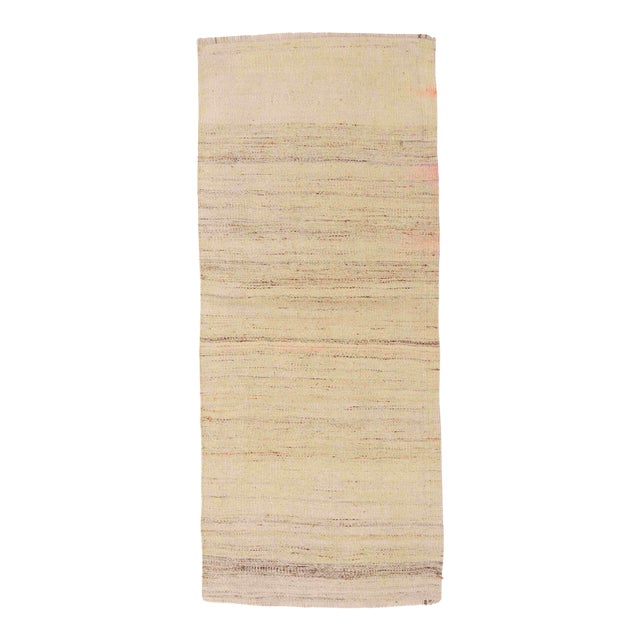 Small Vintage Turkish Kilim Rug - 2`0″ X 4`11″ Ft. For Sale