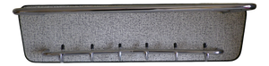 Vintage Wall-Mounted Coat Rack with Six Hooks, 1960s