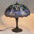 20th Century Tiffany Style Stained Glass Lamp For Sale - Image 5 of 6