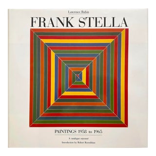 Frank Stella " Paintings 1958 - 1965 : A Catalogue Raisonne " Vintage 1986 1st Edtn Lithograph Print Landmark Volume Extra Large Hardcover Art Book For Sale