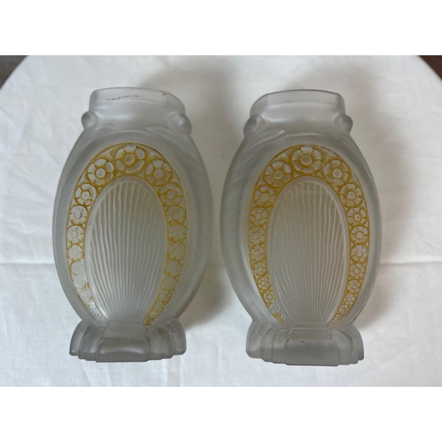 Vintage Vases by Muller Frères, 1930s, Set of 2 For Sale - Image 3 of 13