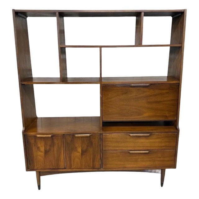 Mid-Century Modern Walnut Room Divider For Sale