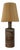 Table Lamp in Partially Glazed Stoneware by Tue Poulsen, Denmark, 1960s For Sale