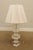 High Quality Vintage Lucite, 2 Socket Table Lamp with Custom Shade